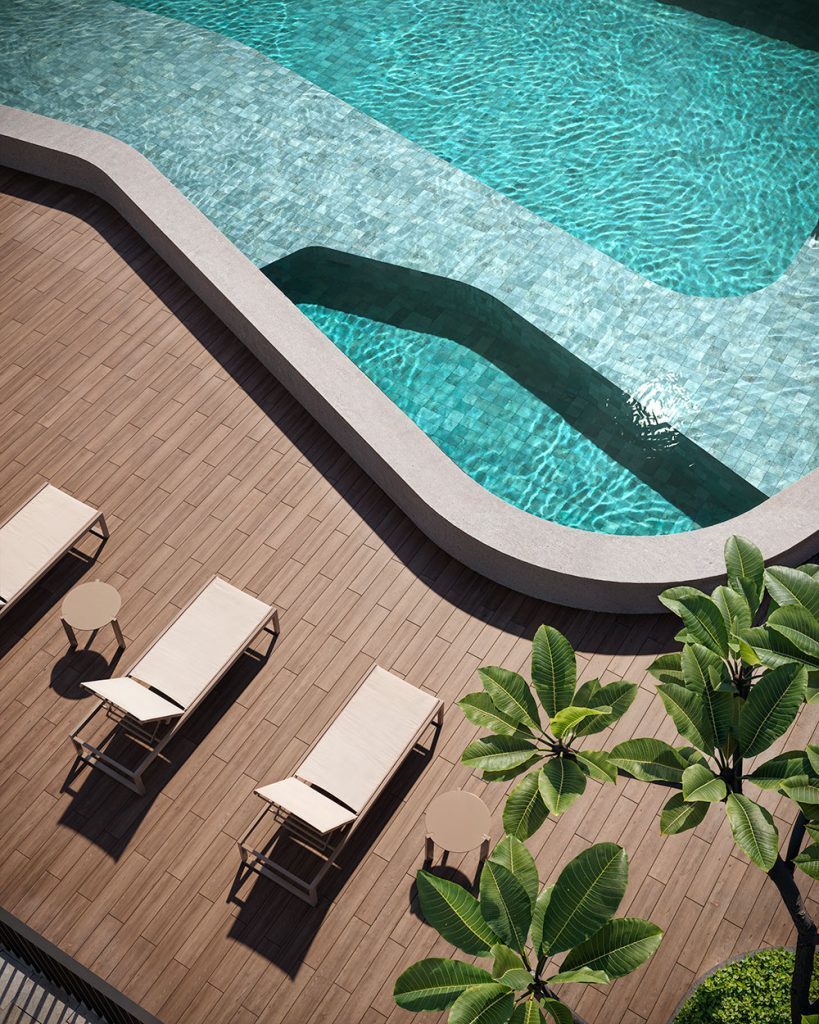 Piscina com o padrão de qualidade A.Yoshii